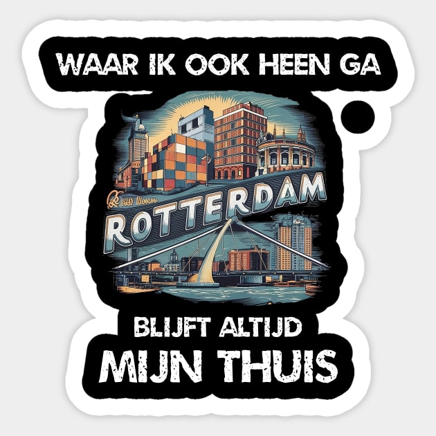 Rotterdam stadsdeel ville Sticker by ETTAOUIL4